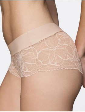 Кружевные трусы-шорты Triumph BODY MAKE-UP ILLUSION LACE shorty бежевый, Цвет: бежевый, Размеры: M, изображение 3