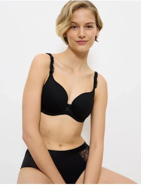 Бюстгальтер формованный Triumph WILD AZALEA FLORALE WP чёрный, Цвет: чёрный, Размеры: 70E, изображение 4