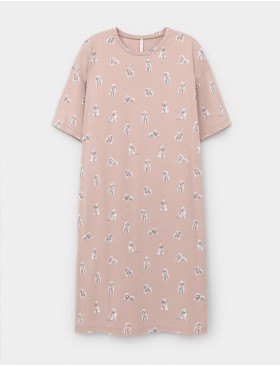 Ночная сорочка Very Neat ПУДЕЛЬ Е10059 кофейный, Цвет: кофейный, Размеры: 3XL, изображение 4