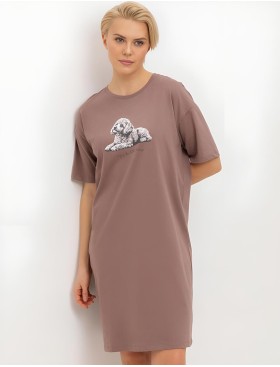 Сорочка для сна Very Neat ПУДЕЛЬ Е10065 капучино, Цвет: капучино, Размеры: 4XL