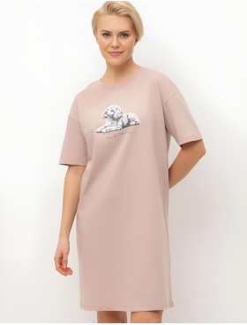 Сорочка для сна Very Neat ПУДЕЛЬ Е10065 кофейный, Цвет: кофейный, Размеры: XL