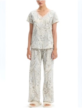 Пижама с брюками Very Neat РОСКОШНЫЙ САД Е20086 кремовый, Цвет: кремовый, Размеры: S, изображение 4