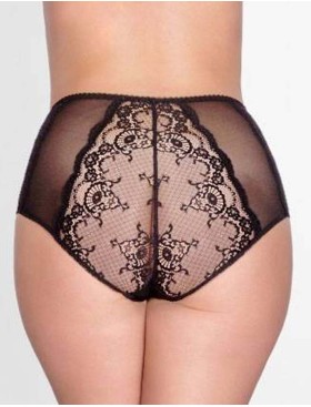 Трусы слипы высокие Akcent SIZE PLUS 008, Цвет: черный, Размеры: 2XL, изображение 2