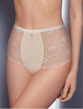 Кружевные трусы шорты Leilieve SEDUCTION C1600 seta, Цвет: seta (молочный), Размеры: XL
