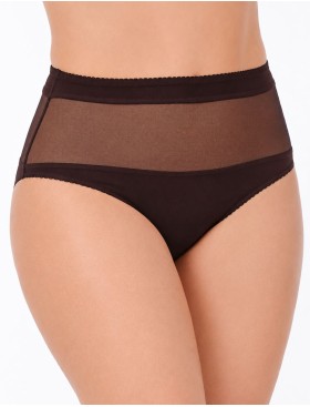 Трусы слипы миди Lina A 4917 коричневый, Цвет: коричневый, Размеры: 3XL