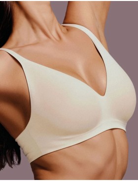 Бесшовный бюстгальтер Lormar PURE milk, Цвет: milk (молоко), Размеры: S