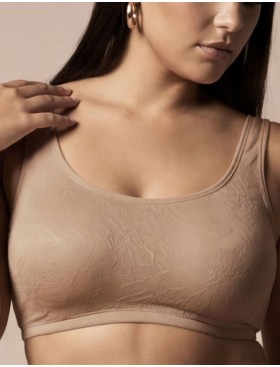 Бюстгальтер топ без косточек Lormar UNICA honey, Цвет: honey (бежевый), Размеры: 70D