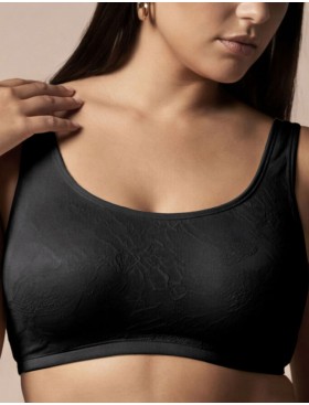 Бюстгальтер топ без косточек Lormar UNICA nero, Цвет: nero (черный), Размеры: 70D