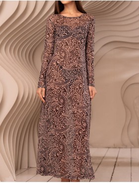 Длинная туника с рукавом Mia-Amore BEVERLY 2398 бежевый, Цвет: бежевый, Размеры: 2XL, изображение 4
