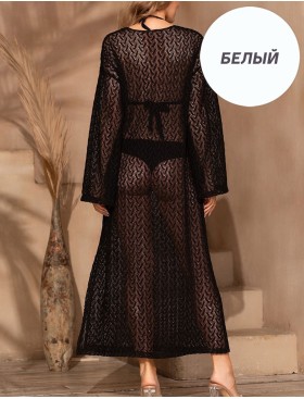 Длинная ажурная туника Mia-Amore FORTUNATA 5669 белый, Цвет: белый, Размеры: L/XL, изображение 2