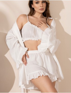 Комплект-тройка из хлопка Mia-Amore NANCY 6025 белый, Цвет: белый, Размеры: M