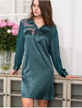 Платье-рубашка Mia-Amore VALENSIA 3267 малахитовый, Цвет: малахитовый, Размеры: 2XL/3XL, изображение 5
