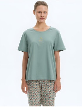 Пижама с брюками Very Neat МОЗАИКА Е20240 хаки, Цвет: хаки, Размеры: M