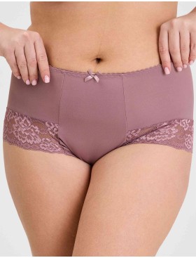 Трусы женские высокие Elli 711 LACE кофейно-розовый, Цвет: кофейно-розовый, Размеры: 3XL
