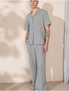Комплект из хлопкового муслина Mia-Amore NANCY 6027 серый, Цвет: серый, Размеры: 3XL