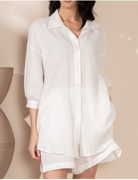 Комплкект блуза с шортами Mia-Amore NANCY 6035 белый, Цвет: белый, Размеры: 4XL, изображение 3