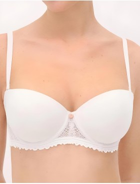 Бюстгальтер бандо Ysabel Mora 10174 BRIDAL жемчужный, Цвет: жемчужный, Размеры: 85B