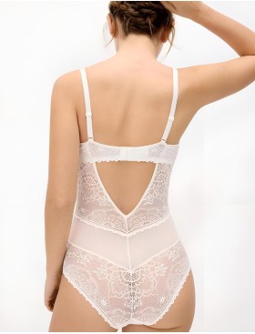 Кружевное боди Ysabel Mora 10178 BRIDAL жемчужный, Цвет: жемчужный, Размеры: 85B, изображение 2