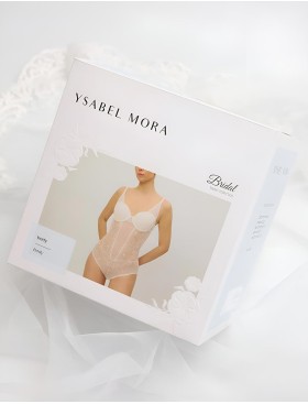 Кружевное боди Ysabel Mora 10178 BRIDAL жемчужный, Цвет: жемчужный, Размеры: 85B, изображение 6