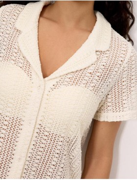 Пляжная рубашка Ysabel Mora CREAM 86283 кремовый, Цвет: кремовый, Размеры: S, изображение 3