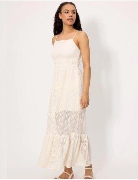 Длинное пляжное платье Ysabel Mora CREAM 86285 кремовый, Цвет: кремовый, Размеры: S