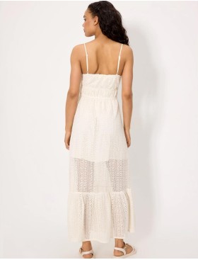 Длинное пляжное платье Ysabel Mora CREAM 86285 кремовый, Цвет: кремовый, Размеры: S, изображение 2