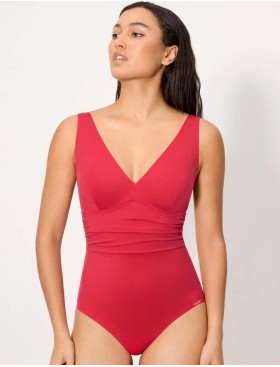 Корректирующий слитный купальник Ysabel Mora HIBISCUS 83464, Цвет: красный, Размеры: 85B, изображение 2