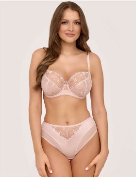 Трусики бразилиана Ava ROSETTE 2228 brazilian glided petal, Цвет: пудра, Размеры: 2XL, изображение 3