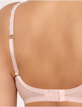 Мягкий бюстгальтер с вышивкой Ava ROSETTE 2228 M glided petal, Цвет: пудра, Размеры: 70J, изображение 2