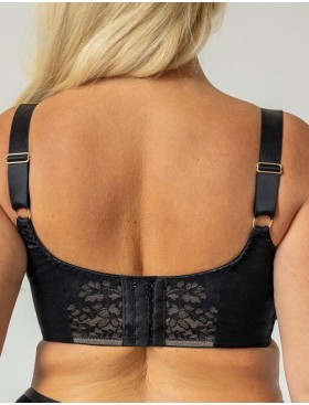 Гладкий бюстгальтер балконет Kris Line NOA smooth bra, Цвет: черный, Размеры: 65F, изображение 2
