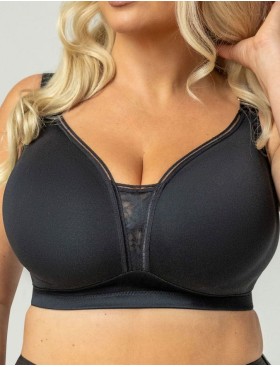 Бюстгальтер без косточек Kris Line NOA soft pro comfort no wire, Цвет: черный, Размеры: 100D