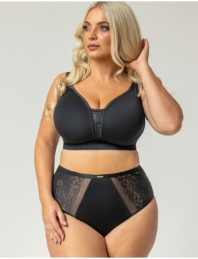 Бюстгальтер без косточек Kris Line NOA soft pro comfort no wire, Цвет: черный, Размеры: 100D, изображение 6