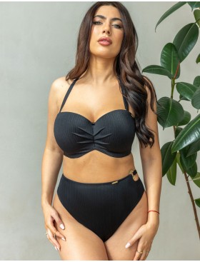 Плавки бразилиана Kris Line BORA BORA brasyliana high waist, Цвет: черный, Размеры: S, изображение 3