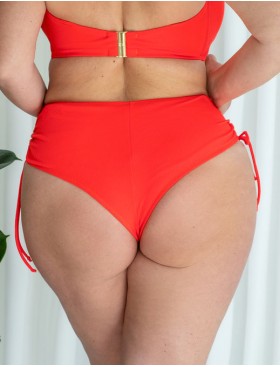 Плавки бразилиана высокие Kris Line CORAL brasyliana high waist, Цвет: коралл, Размеры: M