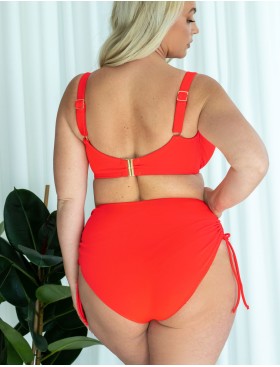 Высокие плавки с регулировкой Kris Line CORAL high waist, Цвет: коралл, Размеры: M, изображение 4
