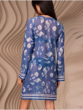 Короткая туника Mia-Amore UNDINA 2400, Цвет: синий, Размеры: 3XL, изображение 2