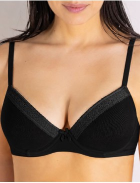 Бюстгальтер балконет с поролоном Sielei DARLING 1882 nero, Цвет: nero (черный), Размеры: 90B