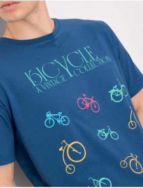 Мужская футболка Ysabel Mora RIDE 90532, Цвет: синий, Размеры: M, изображение 3