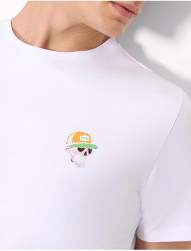 Мужская футболка Ysabel Mora SKULL 90536, Цвет: белый, Размеры: M, изображение 3
