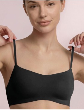 Бюстгальтер топ из хлопка Infiore NATURALFIT 772 nero, Цвет: nero (черный), Размеры: 75B, изображение 6
