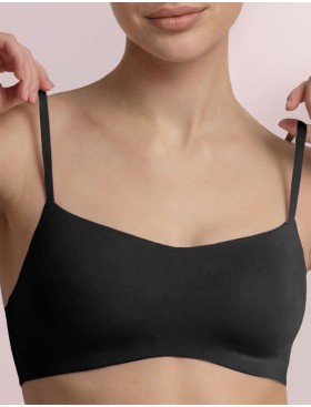 Бюстгальтер топ из хлопка Infiore NATURALFIT 772 nero, Цвет: nero (черный), Размеры: 75B