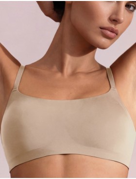 Бюстгальтер-топ с вкладышами Infiore EVOLUTION 701 beige, Цвет: beige (бежевый), Размеры: 75B