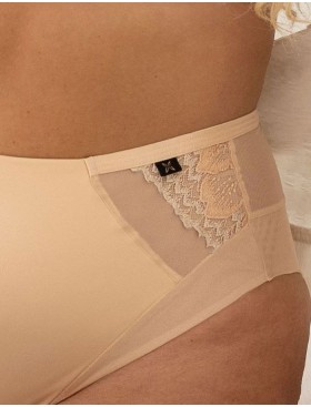 Высокие трусы слипы Kris Line NEL high waist, Цвет: персик, Размеры: L, изображение 3