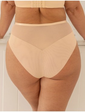 Высокие трусы слипы Kris Line NEL high waist, Цвет: персик, Размеры: L, изображение 2