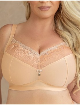 Бюстгальтер без косточек Kris Line NEL soft full cup no wire, Цвет: персик, Размеры: 75H