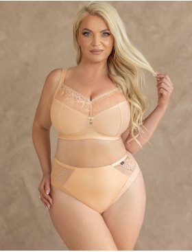 Бюстгальтер без косточек Kris Line NEL soft full cup no wire, Цвет: персик, Размеры: 75H, изображение 4