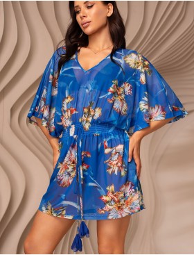 Туника c декоративной завязкой Mia-Amore ANTIGUA 2171, Цвет: синий, Размеры: L/XL