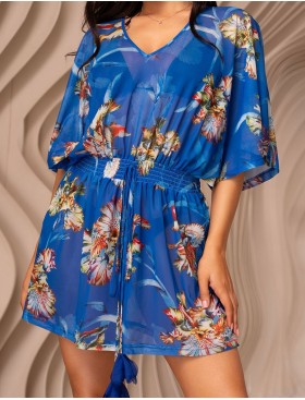Туника c декоративной завязкой Mia-Amore ANTIGUA 2171, Цвет: синий, Размеры: L/XL, изображение 4