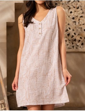 Летнее платье-сарафан Mia-Amore AMBER 5790, Цвет: бежевый, Размеры: XL, изображение 4