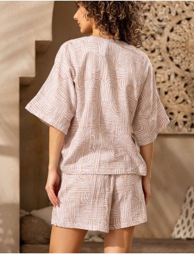 Свободный хлопковый комплект Mia-Amore AMBER 5794, Цвет: бежевый, Размеры: XL, изображение 2